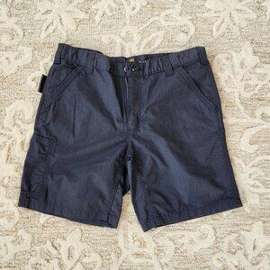 Carhartt Force Relaxed Fit Work Shorts Mens 34 Gray Ripstop BS196--M Stretch